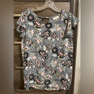 Loft Outlet Blouse with Flutter Sleeves (EUC)